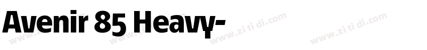 Avenir 85 Heavy字体转换